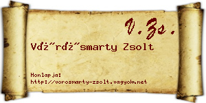 Vörösmarty Zsolt névjegykártya
