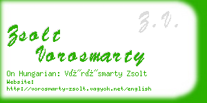 zsolt vorosmarty business card